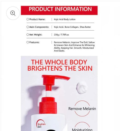 Kojic Acid Body Lotion